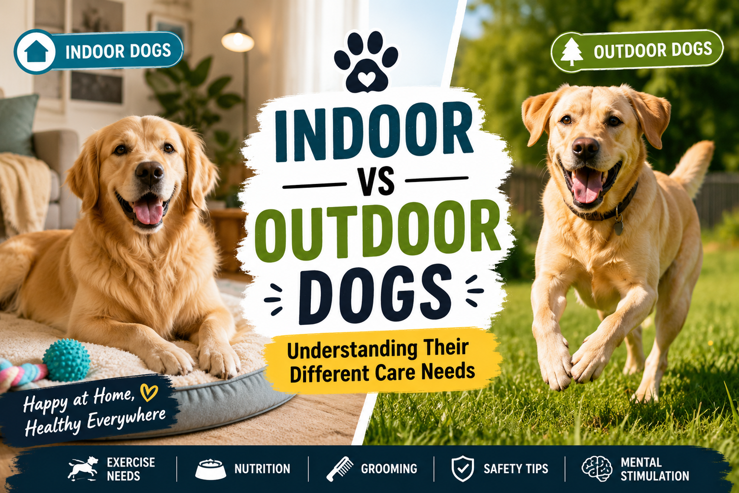 Indoor vs Outdoor Dogs: Care Tips Every Pet Owner Should Know