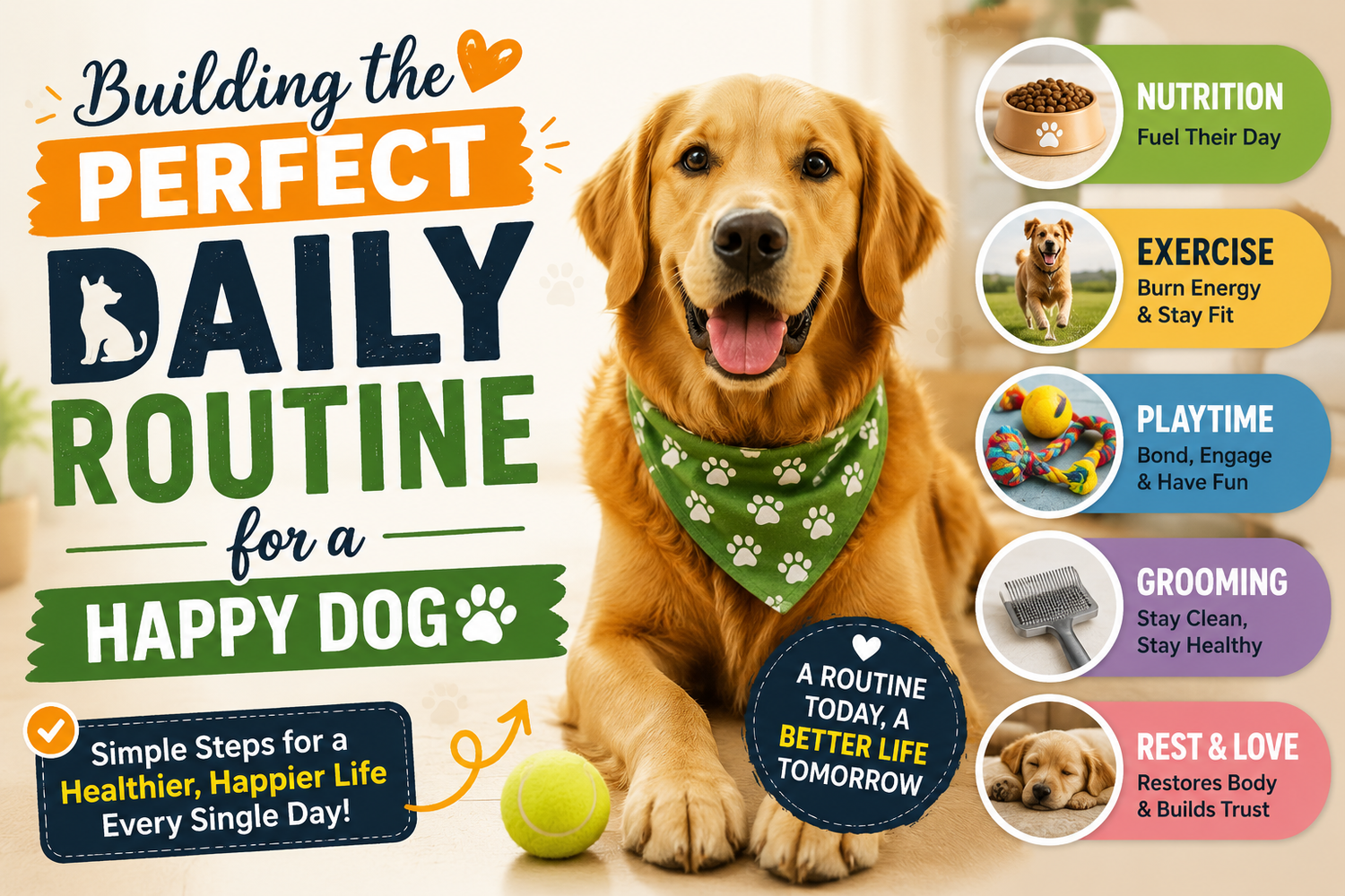 Daily Dog Routine: Build a Healthy & Happy Pet Schedule