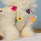 Mesh Flower Embroidery Dress Cat Clothes